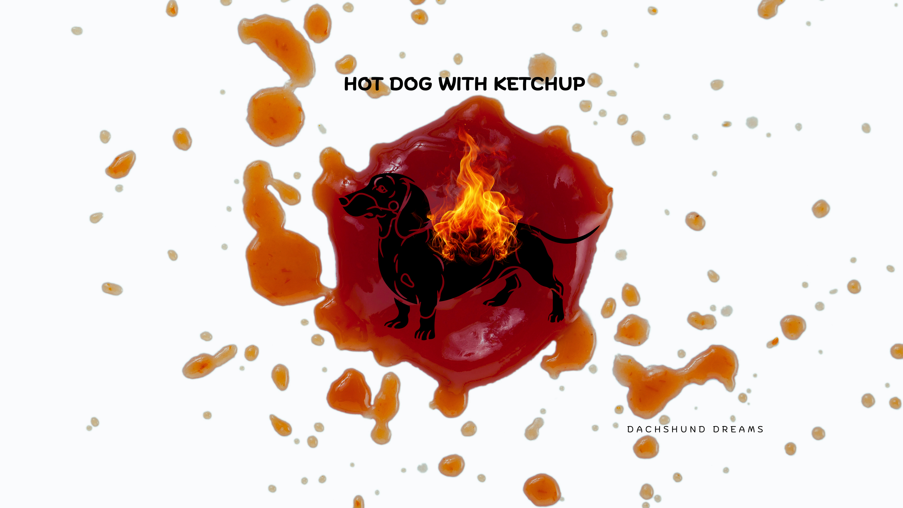 Hot Dog with Ketchup Short-Sleeve Unisex T-Shirt